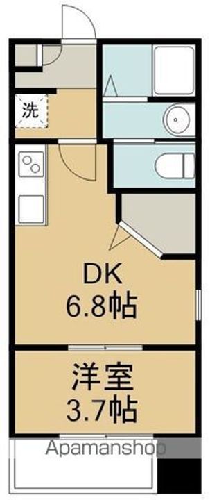 宮城県仙台市宮城野区鉄砲町東の賃貸マンション1304の間取り