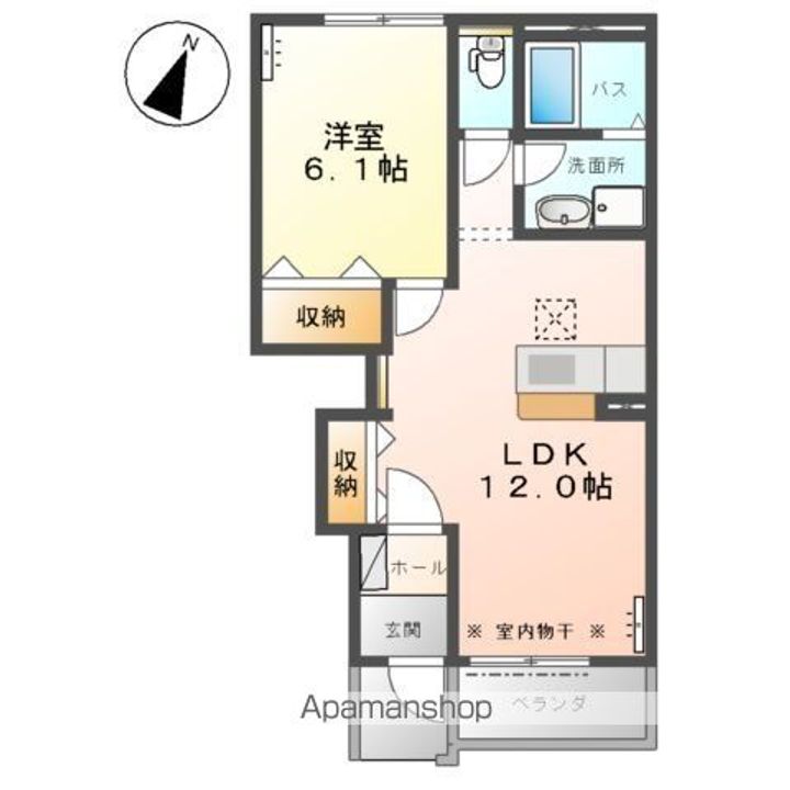 アリスハイムⅠ105の間取り