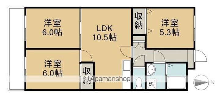 メリディアン105の間取り