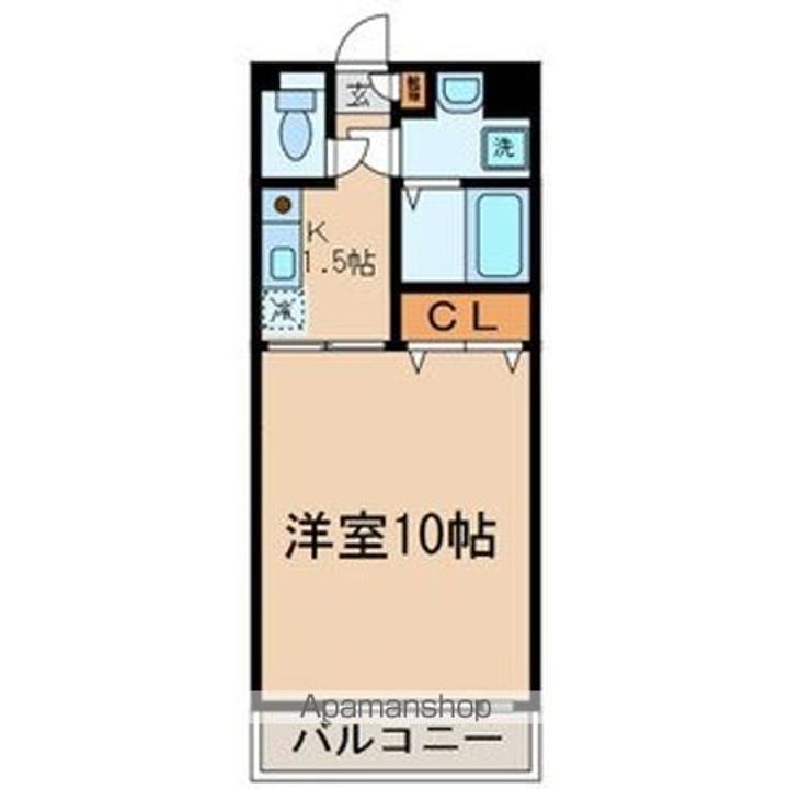 東京都葛飾区奥戸8丁目の賃貸マンションの間取り