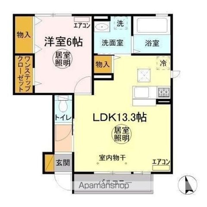 パークドプランタン Hの間取り