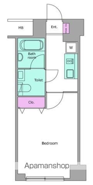 レジディア桜上水の間取り