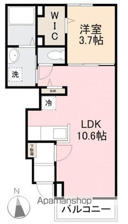 ラ ベレッツア102の間取り