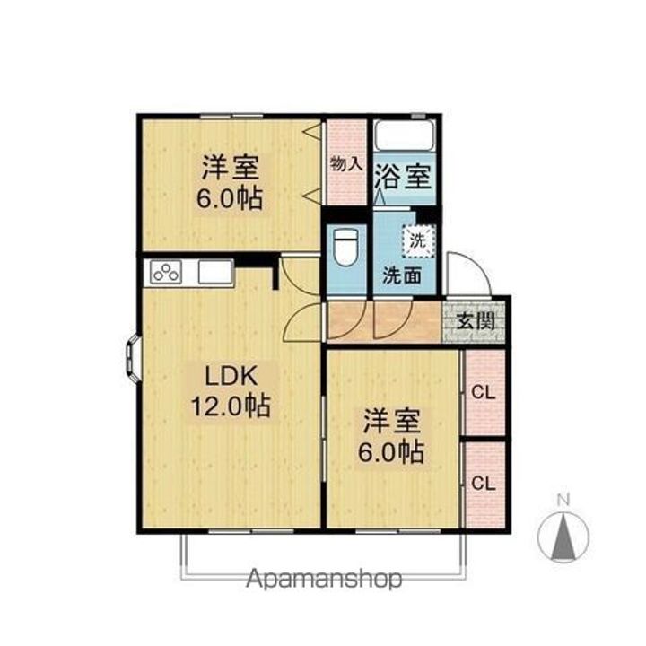 ピュアパレス Aの間取り