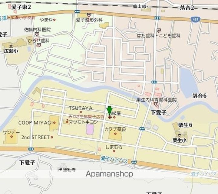 宮城県仙台市青葉区栗生6丁目の賃貸マンションの周辺