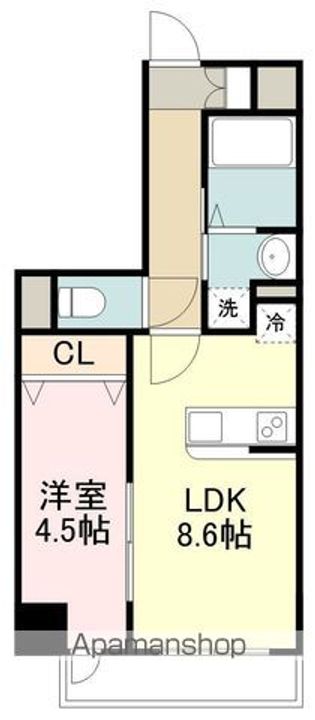 LUANA・AIR・RESIDENCE錦町の間取り