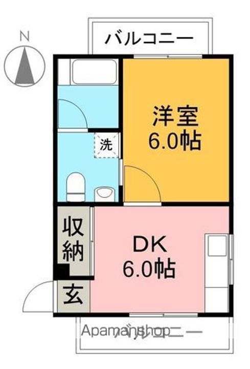 コーポすずき3の間取り