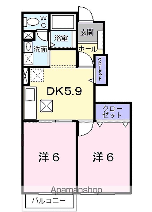 エル・トゥール1番館202の間取り