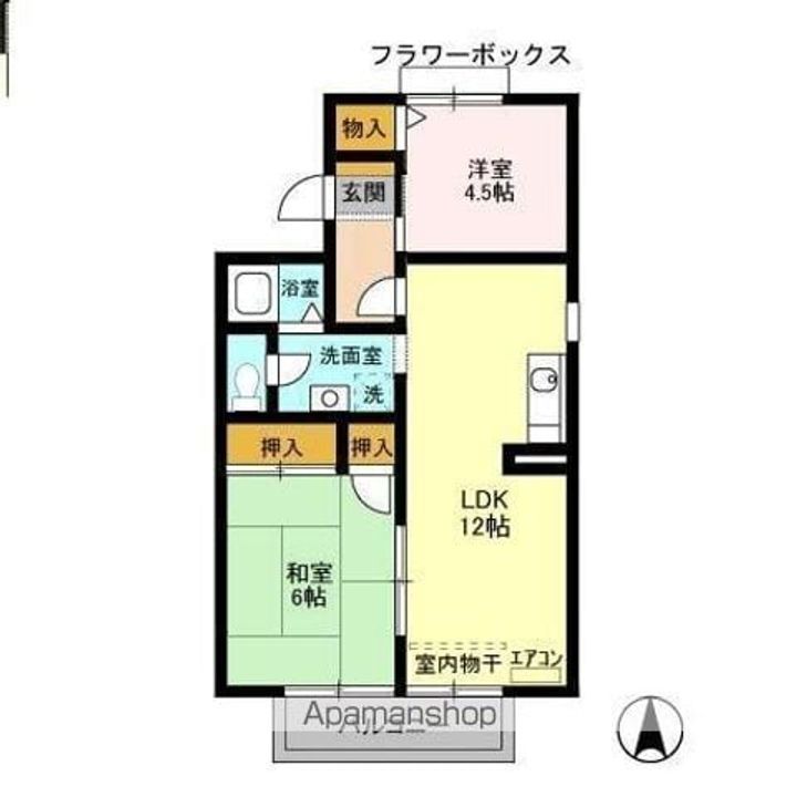メゾンクレール 参番館の間取り