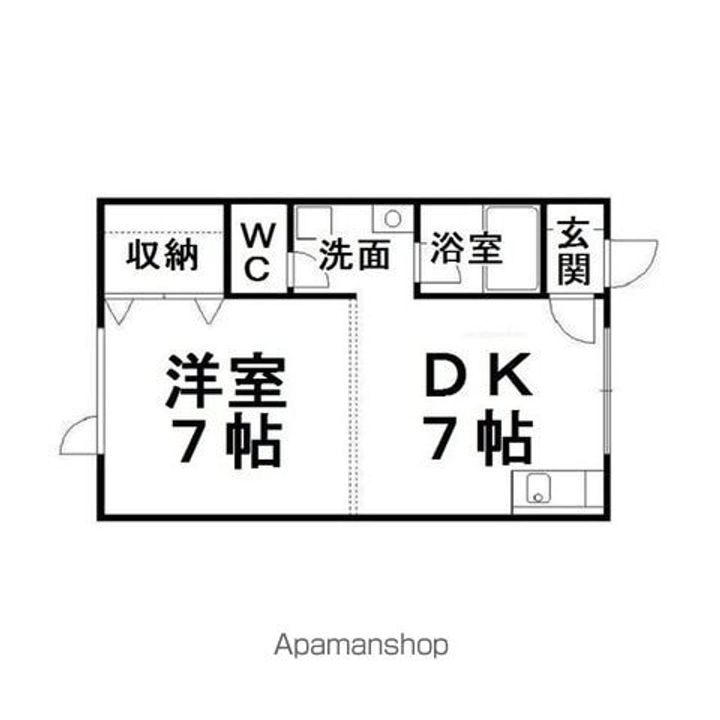 第Ⅱメゾン花園202の間取り