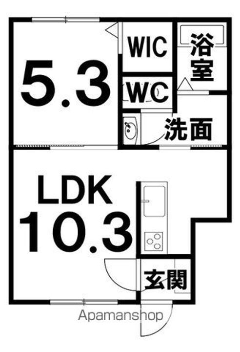 アプリコット緑ヶ丘202の間取り