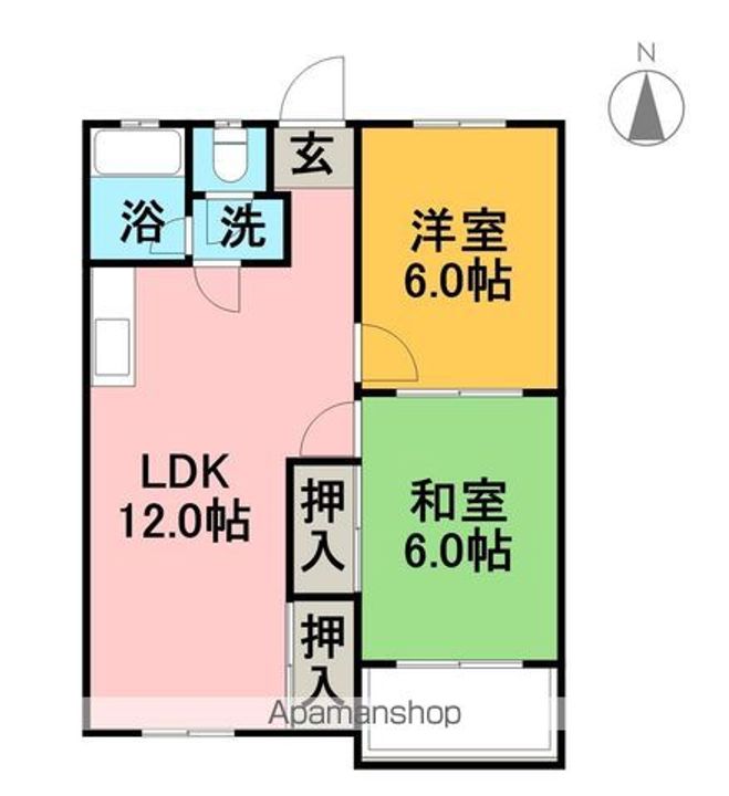 コーポ大和302の間取り