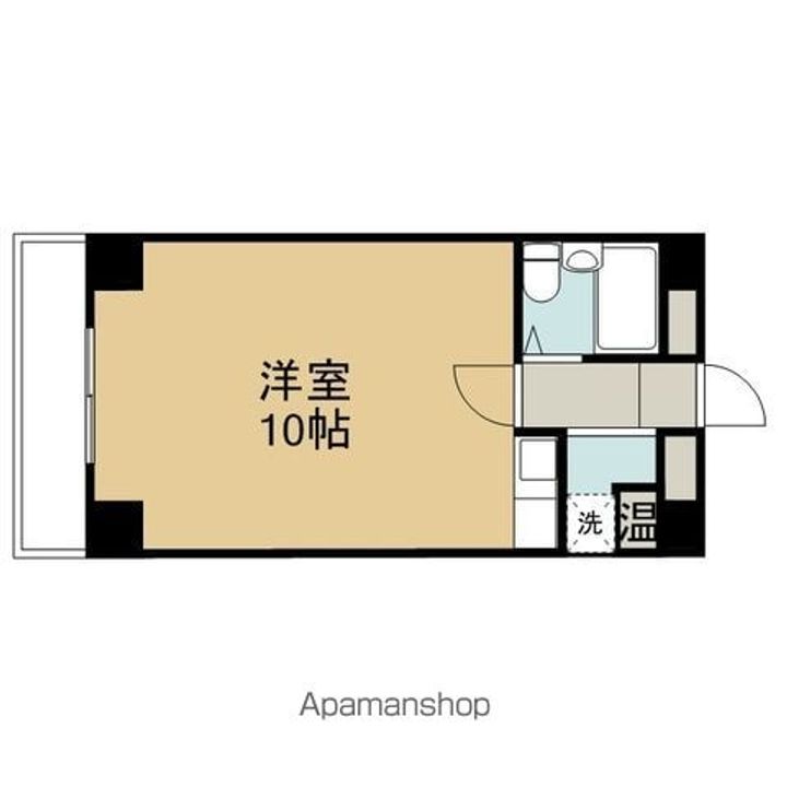 愛知県名古屋市東区徳川1丁目の賃貸マンションの間取り
