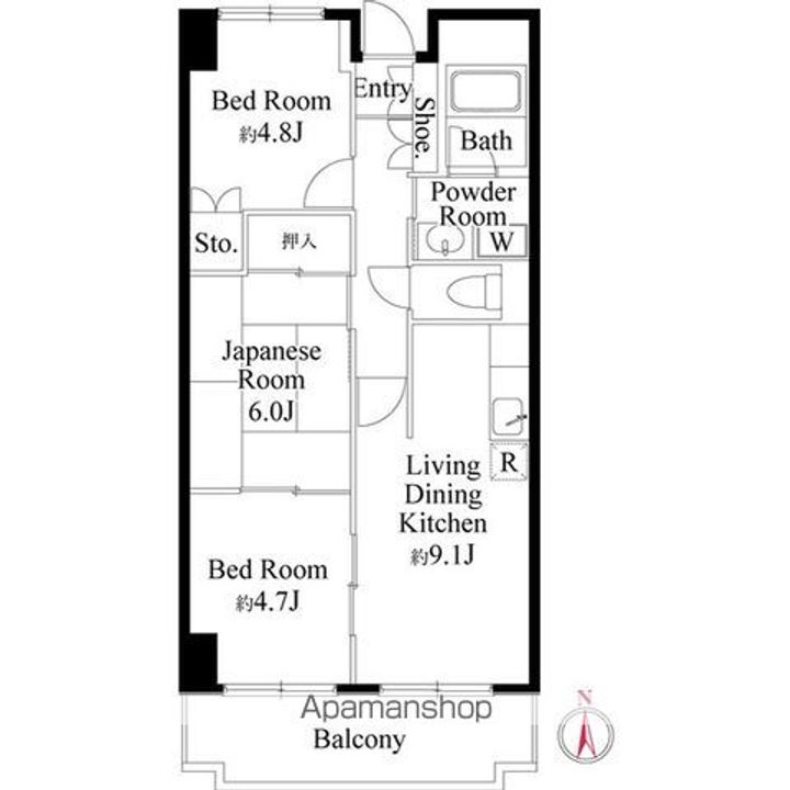 シャルネ95の間取り