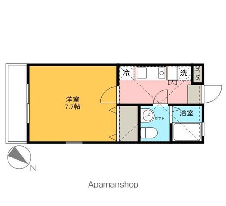 千葉県浦安市富士見2丁目の賃貸アパートの間取り