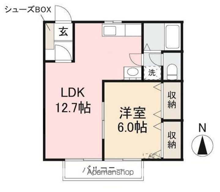 カトレア・メサ102の間取り