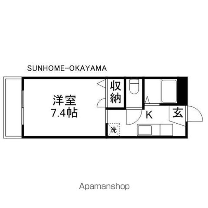 OKANOⅡ403の間取り