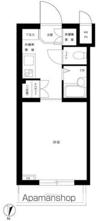 東京都杉並区上高井戸1丁目の賃貸マンションの間取り