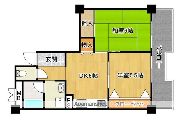 サンハイツ北花田第2の間取り