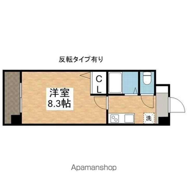 愛知県名古屋市昭和区阿由知通3丁目の賃貸マンション406の間取り