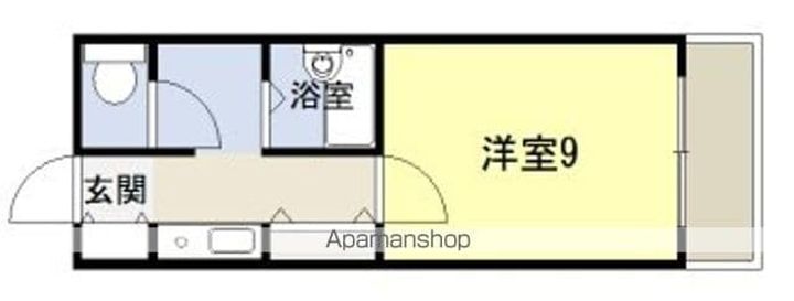 マンションカミュ402の間取り
