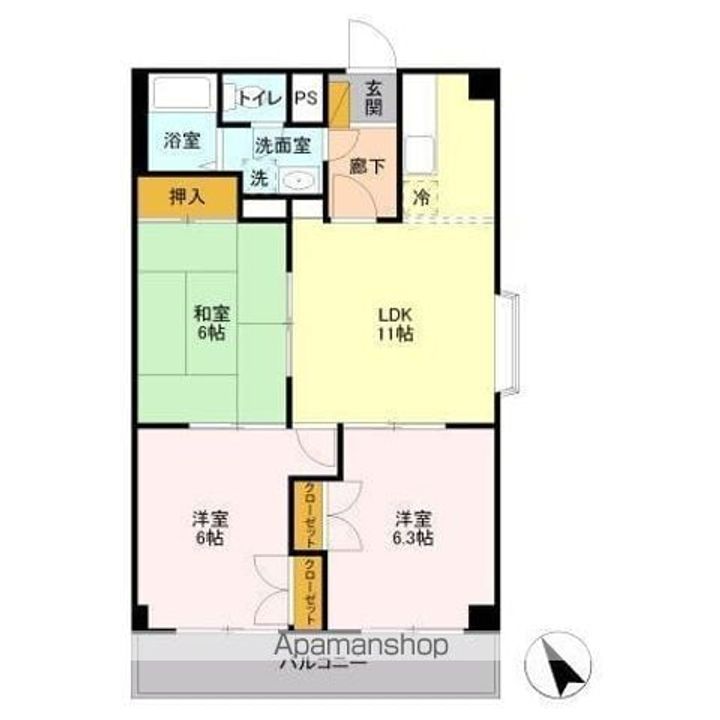 山善ビルの間取り