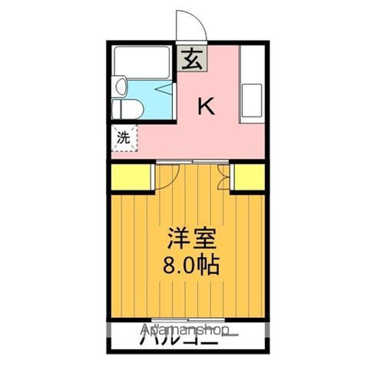 レジダンスラヴォーレ開成の間取り