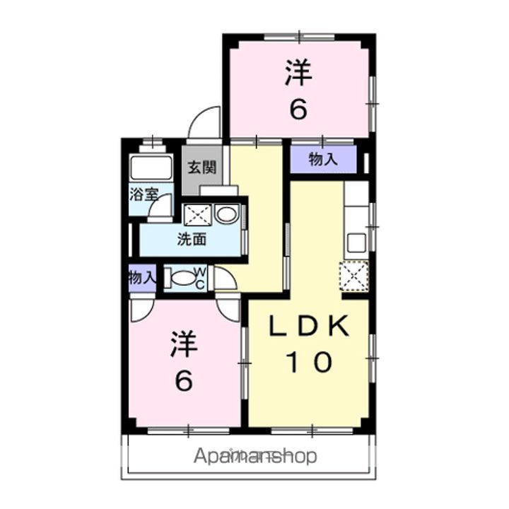 浅野ハイツの間取り