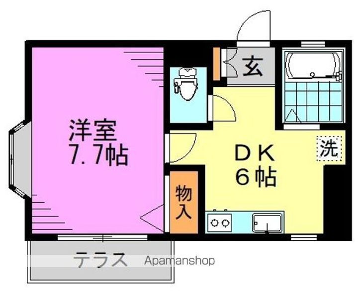 東京都杉並区和田1丁目の賃貸マンションの間取り