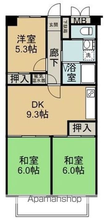 サンコーポ宮本209の間取り