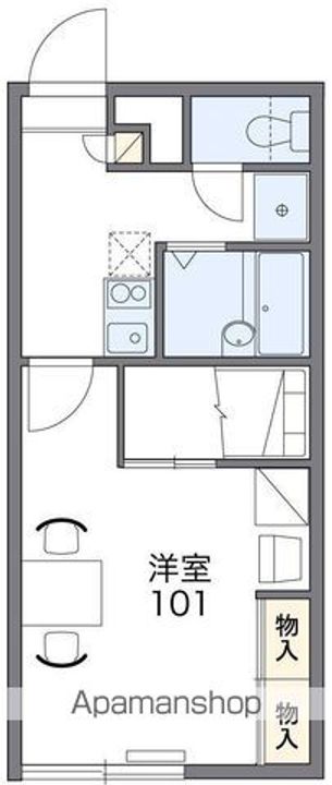 レオパレス道の間取り