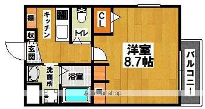 大阪府堺市堺区西永山園の賃貸マンションの間取り