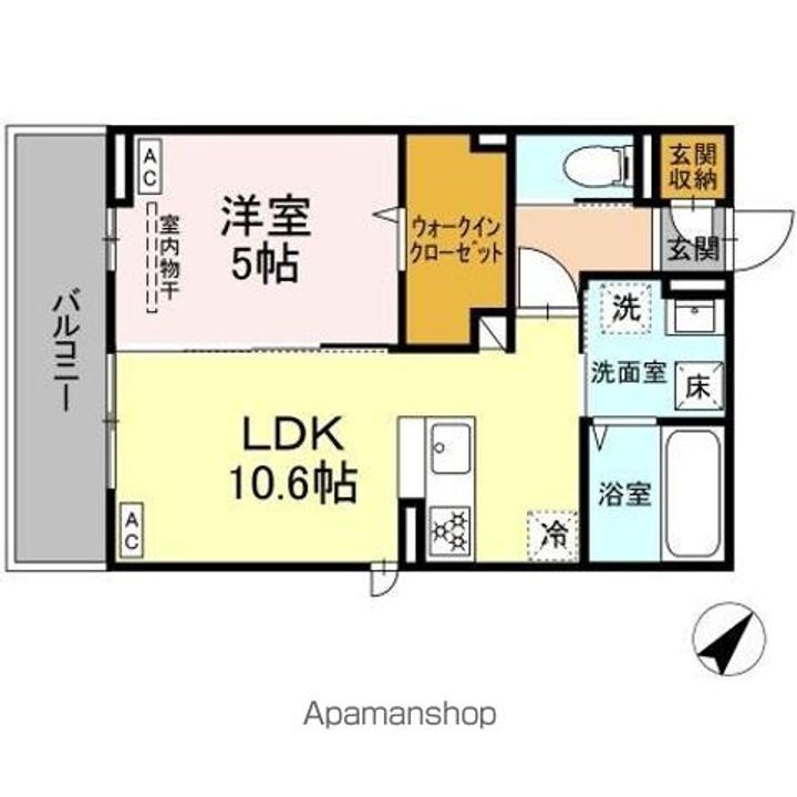 ディアライズ久米中央の間取り