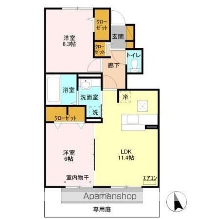 ラシャンスマチハタの間取り