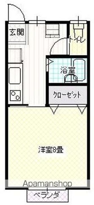 岩手県滝沢市大崎の賃貸アパートの間取り