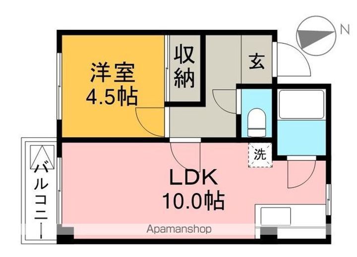 コーポ田野下の間取り