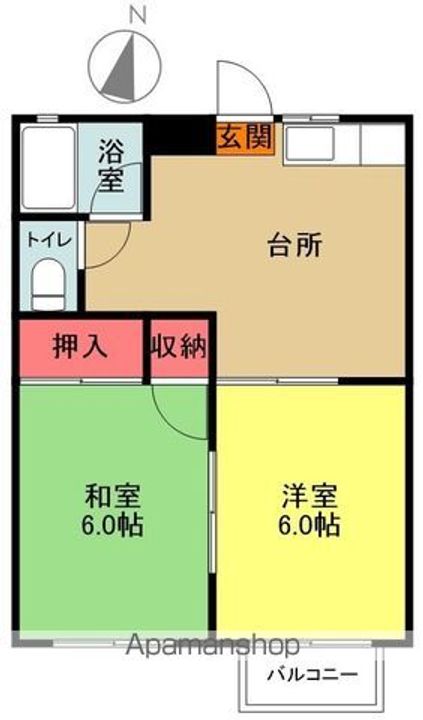 メゾンルーテシアの間取り
