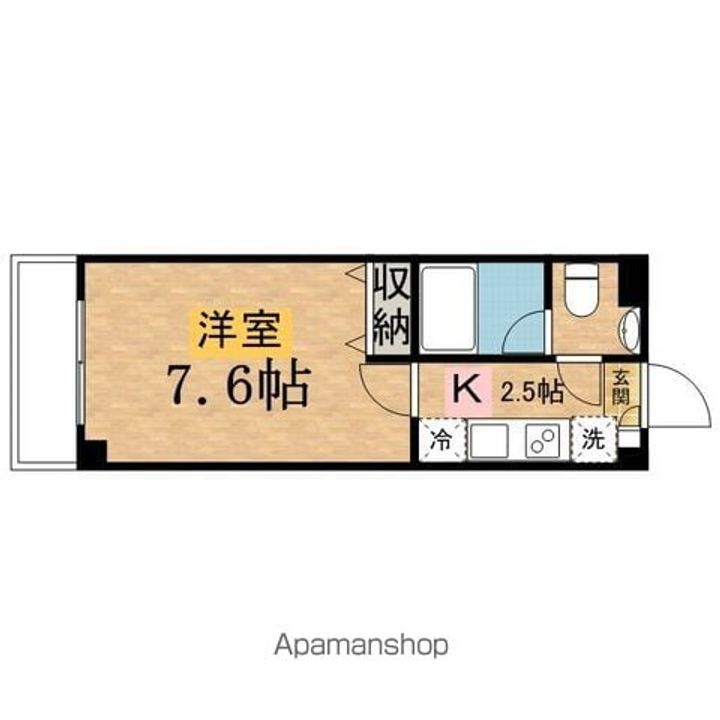 カスティーロ南平202の間取り
