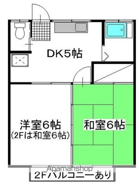 コーポ清水 D棟202の間取り
