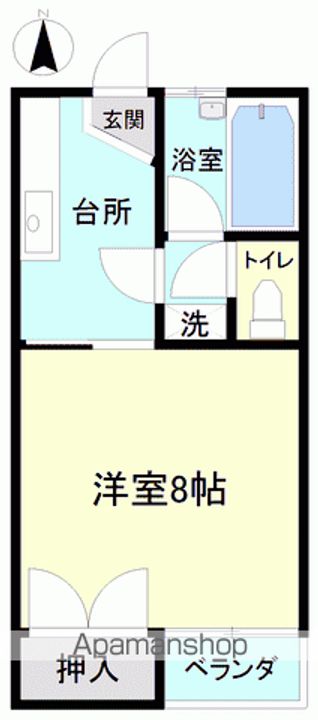 コーポ家の前202の間取り