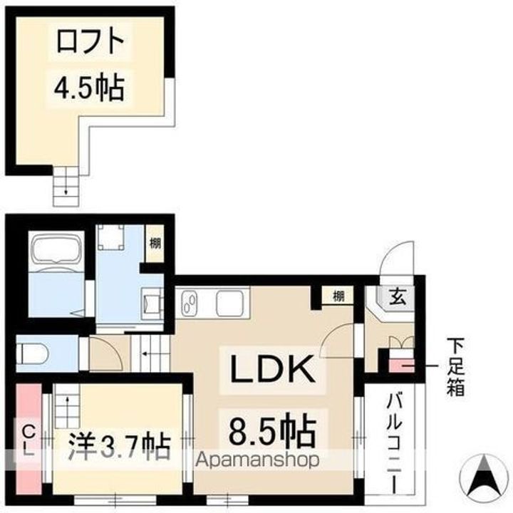 ハーモニーテラス東大杉町の間取り