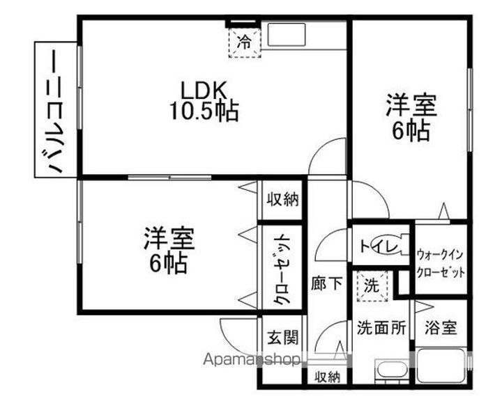 カスク東屋形の間取り