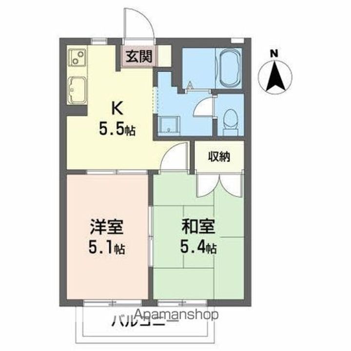 グランドールコート二番館の間取り
