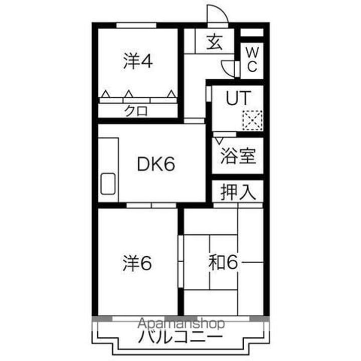 ピネ北山の間取り