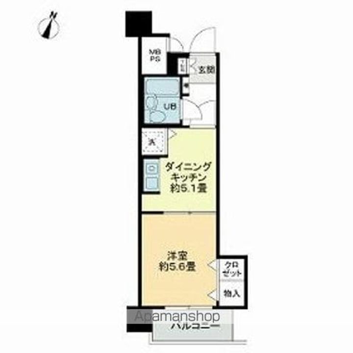 ライオンズマンション上杉西404の間取り