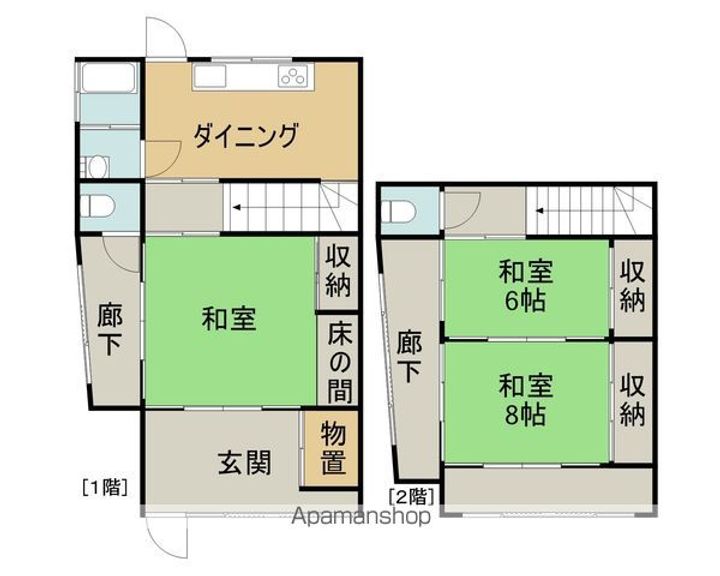 岐阜県土岐市下石町(一戸建)の賃貸物件の間取り