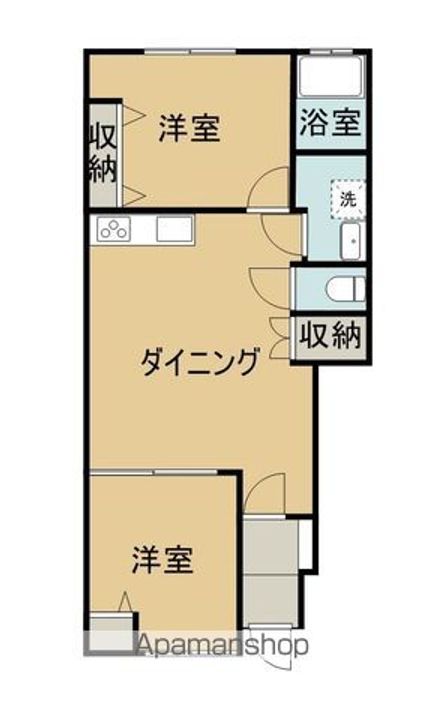 CALM上吉田 A棟102の間取り