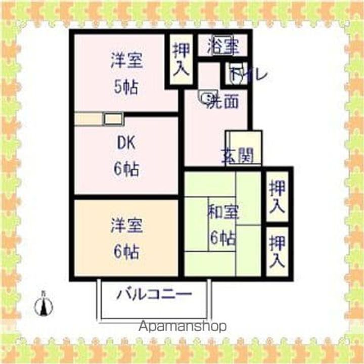 アべニューミキC棟の間取り