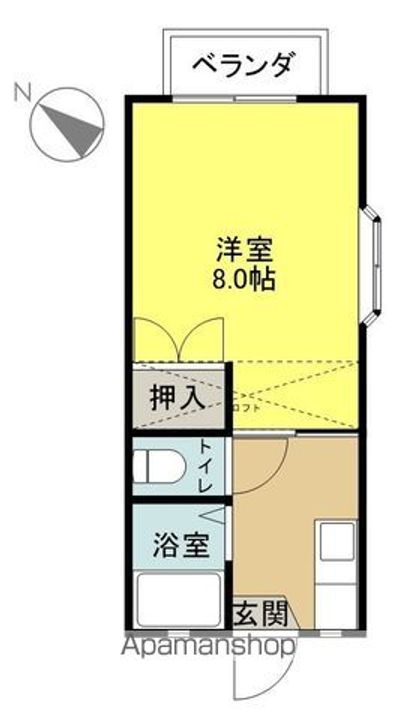 ITSUKIコーポ203の間取り