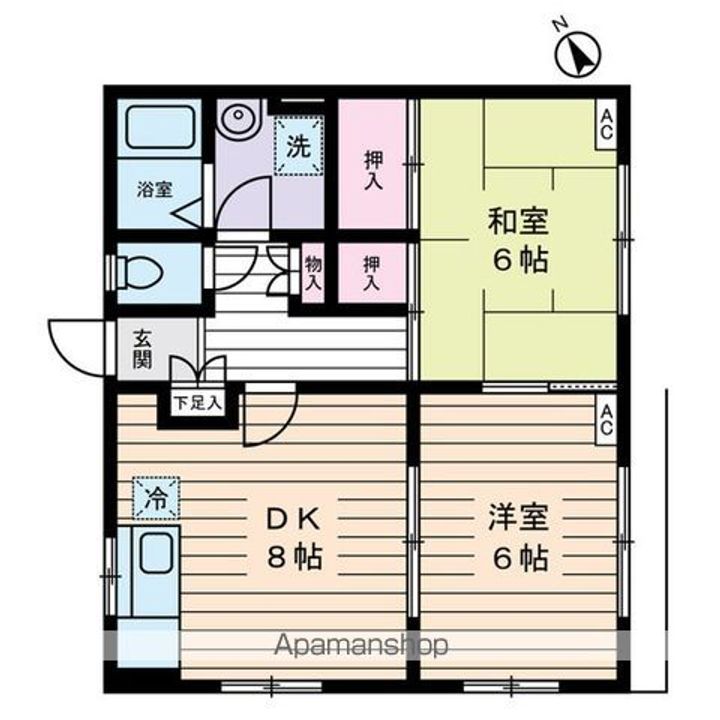 パルデンス山内の間取り